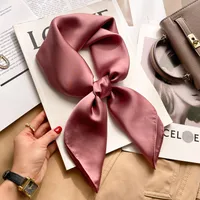 New Style Polo Dot High-end Silk Scarf Women's Fashionable All-match Silk Small Square Scarf Professional Decorative Spring And Autumn Scarf Scarf sku image 8