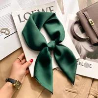 New Style Polo Dot High-end Silk Scarf Women's Fashionable All-match Silk Small Square Scarf Professional Decorative Spring And Autumn Scarf Scarf sku image 9