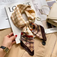 New Style Polo Dot High-end Silk Scarf Women's Fashionable All-match Silk Small Square Scarf Professional Decorative Spring And Autumn Scarf Scarf sku image 15