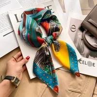 New Style Polo Dot High-end Silk Scarf Women's Fashionable All-match Silk Small Square Scarf Professional Decorative Spring And Autumn Scarf Scarf sku image 16