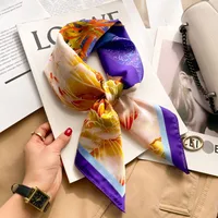 New Style Polo Dot High-end Silk Scarf Women's Fashionable All-match Silk Small Square Scarf Professional Decorative Spring And Autumn Scarf Scarf sku image 17