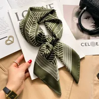 New Spring And Autumn Artificial Silk Small Scarf Women's Fashionable All-match Ribbon Decorative Scarf High-grade Business Wear Small Scarf sku image 30