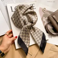 New Style Polo Dot High-end Silk Scarf Women's Fashionable All-match Silk Small Square Scarf Professional Decorative Spring And Autumn Scarf Scarf sku image 54