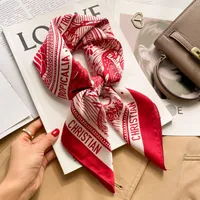 New Style Polo Dot High-end Silk Scarf Women's Fashionable All-match Silk Small Square Scarf Professional Decorative Spring And Autumn Scarf Scarf sku image 55