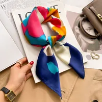 New Style Polo Dot High-end Silk Scarf Women's Fashionable All-match Silk Small Square Scarf Professional Decorative Spring And Autumn Scarf Scarf sku image 59