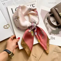 New Style Polo Dot High-end Silk Scarf Women's Fashionable All-match Silk Small Square Scarf Professional Decorative Spring And Autumn Scarf Scarf sku image 61