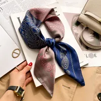 New Style Polo Dot High-end Silk Scarf Women's Fashionable All-match Silk Small Square Scarf Professional Decorative Spring And Autumn Scarf Scarf sku image 63