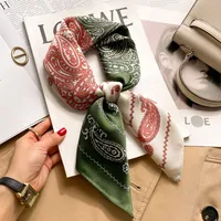 New Style Polo Dot High-end Silk Scarf Women's Fashionable All-match Silk Small Square Scarf Professional Decorative Spring And Autumn Scarf Scarf sku image 64