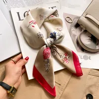 New Style Polo Dot High-end Silk Scarf Women's Fashionable All-match Silk Small Square Scarf Professional Decorative Spring And Autumn Scarf Scarf sku image 67