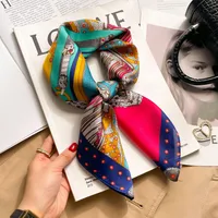 New Style Polo Dot High-end Silk Scarf Women's Fashionable All-match Silk Small Square Scarf Professional Decorative Spring And Autumn Scarf Scarf sku image 69