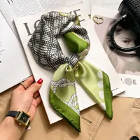 New Style Polo Dot High-end Silk Scarf Women's Fashionable All-match Silk Small Square Scarf Professional Decorative Spring And Autumn Scarf Scarf sku image 72