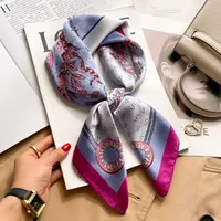 New Style Polo Dot High-end Silk Scarf Women's Fashionable All-match Silk Small Square Scarf Professional Decorative Spring And Autumn Scarf Scarf sku image 75