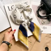 New Style Polo Dot High-end Silk Scarf Women's Fashionable All-match Silk Small Square Scarf Professional Decorative Spring And Autumn Scarf Scarf sku image 79