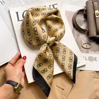 New Style Polo Dot High-end Silk Scarf Women's Fashionable All-match Silk Small Square Scarf Professional Decorative Spring And Autumn Scarf Scarf sku image 81