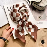 New Style Polo Dot High-end Silk Scarf Women's Fashionable All-match Silk Small Square Scarf Professional Decorative Spring And Autumn Scarf Scarf sku image 87