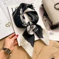 New Style Polo Dot High-end Silk Scarf Women's Fashionable All-match Silk Small Square Scarf Professional Decorative Spring And Autumn Scarf Scarf sku image 90