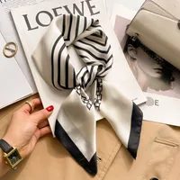 New Style Polo Dot High-end Silk Scarf Women's Fashionable All-match Silk Small Square Scarf Professional Decorative Spring And Autumn Scarf Scarf sku image 92