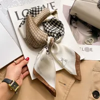 New Style Polo Dot High-end Silk Scarf Women's Fashionable All-match Silk Small Square Scarf Professional Decorative Spring And Autumn Scarf Scarf sku image 93