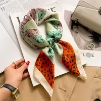 New Style Polo Dot High-end Silk Scarf Women's Fashionable All-match Silk Small Square Scarf Professional Decorative Spring And Autumn Scarf Scarf sku image 94