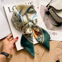 New Style Polo Dot High-end Silk Scarf Women's Fashionable All-match Silk Small Square Scarf Professional Decorative Spring And Autumn Scarf Scarf sku image 95