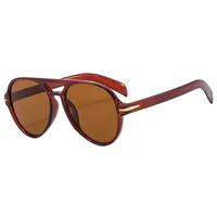 PC Double Beam Large Frame Retro Goggles Sunshade UV Protection Sunglasses Men's Aviator Sunglasses  Glasses main image 4