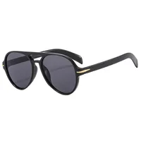 PC Double Beam Large Frame Retro Goggles Sunshade UV Protection Sunglasses Men's Aviator Sunglasses  Glasses main image 6