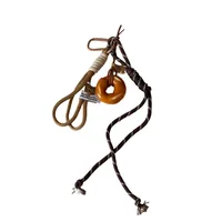 Miu Blogger Same Bag Pendant Alkaline Water Bread Hand Rope Hanging Keychain Accessories Niche High-end main image 4