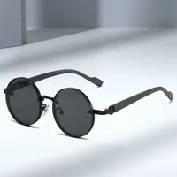 New  Style Metal Round Fashion Sunglasses Casual All-match Outdoor UV Protection Men's Sunglasses main image 1