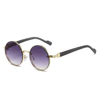 New  Style Metal Round Fashion Sunglasses Casual All-match Outdoor UV Protection Men's Sunglasses main image 4