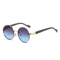 New  Style Metal Round Fashion Sunglasses Casual All-match Outdoor UV Protection Men's Sunglasses main image 5