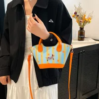 Niche Design Fashion Bag Internet Celebrant Bucket Handbag New Cute Dopamine Color Vegetable Basket Bag Crossbody Bag main image 3