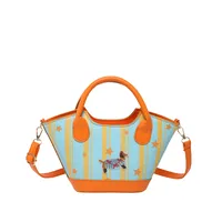 Niche Design Fashion Bag Internet Celebrant Bucket Handbag New Cute Dopamine Color Vegetable Basket Bag Crossbody Bag sku image 3