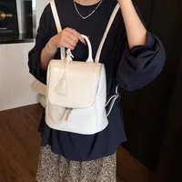Solid Color Casual Holiday Women's Backpack main image 3
