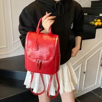Solid Color Casual Holiday Women's Backpack main image 4