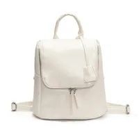 Solid Color Casual Holiday Women's Backpack sku image 1