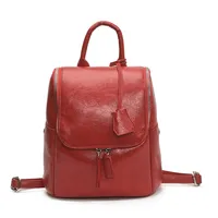 Solid Color Casual Holiday Women's Backpack sku image 3