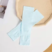 Summer  New Children's Ice Silk Oversleeve Solid Color Sun Protection Thin Ice Sleeve Breathable Mosquito Repellent Arm Protection Baby Oversleeve sku image 4