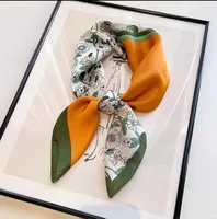 New Spring And Autumn Artificial Silk Small Scarf Women's Fashionable All-match Ribbon Decorative Scarf High-grade Business Wear Small Scarf main image 4