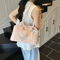 Women's Pu Leather Solid Color Streetwear Square Zipper Shoulder Bag main image 3