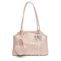 Women's Pu Leather Solid Color Streetwear Square Zipper Shoulder Bag sku image 4