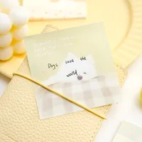 1 Piece 1 Set Animal Cat Class Learning School Paper Cartoon Style Cute Sweet Sticky Note main image 8