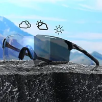 Style  New Color-changing Sports Glasses Outdoor Riding Sunglasses Men's And Women's Same Style Bicycle Windproof Sunglasses sku image 1