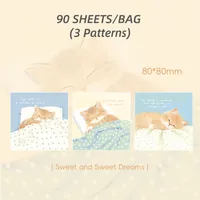 1 Piece 1 Set Animal Cat Class Learning School Paper Cartoon Style Cute Sweet Sticky Note sku image 1
