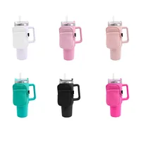 40 Oz Ice Cup Set Storage Bag Diving Material Non-slip Ice Cup Bottle Bag Car Absorbent Handle Insulation Cup Set main image 1