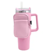 40 Oz Ice Cup Set Storage Bag Diving Material Non-slip Ice Cup Bottle Bag Car Absorbent Handle Insulation Cup Set main image 3