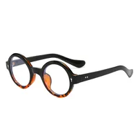 Retro Simple Style Framework Glasses PC UV400 Protection Round Frame Full Frame Glasses main image 5