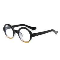 Retro Simple Style Framework Glasses PC UV400 Protection Round Frame Full Frame Glasses main image 3