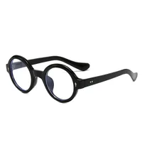 Retro Simple Style Framework Glasses PC UV400 Protection Round Frame Full Frame Glasses main image 2