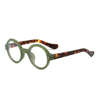 Retro Simple Style Framework Glasses PC UV400 Protection Round Frame Full Frame Glasses main image 4