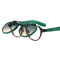Pilot Flip Punk Sunglasses 4474 Endoscope Anti-blue Light Can Be Equipped With Myopia  Personalized Sunglasses main image 2